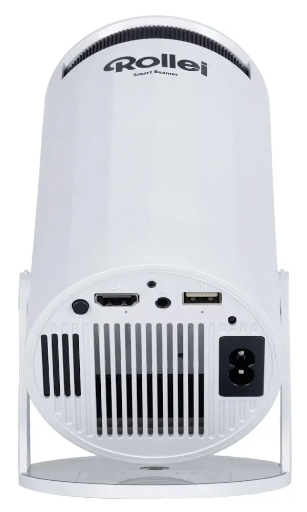 Rollei chytrý přenosný projektor SB-502/ HD 720p až 4K/ 170 ANSI/ HDMI/ USB/ BT/ Wi-Fi/ Repro/ bílý