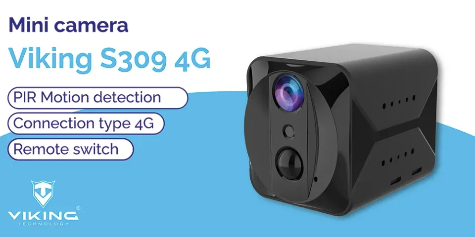 Minikamera Viking S309 4G/1080P/noční vidění/pohybový senzor/2500mAh/mobilní aplikace