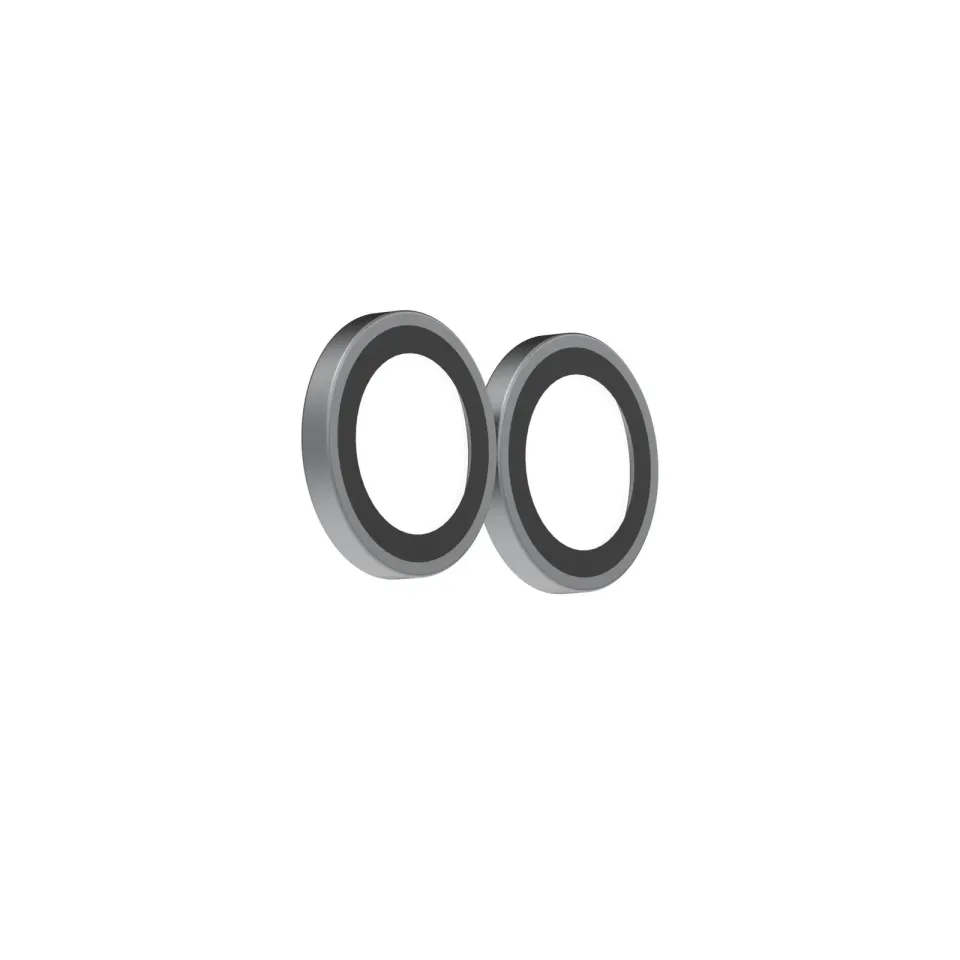 Glass Elite Anti-Reflective Camera Rings for Apple iPhone Duo - Silver