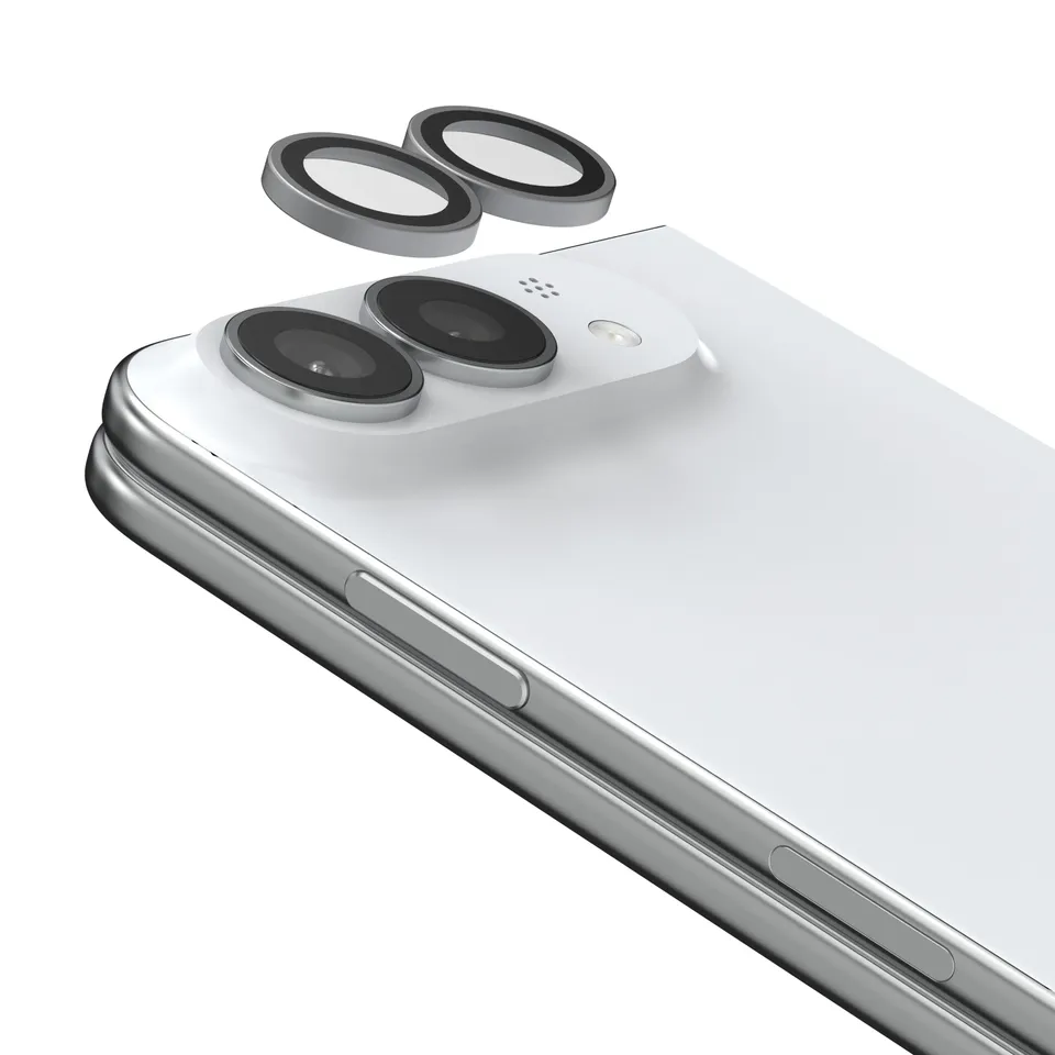 Glass Elite Anti-Reflective Camera Rings for Apple iPhone Duo - Silver