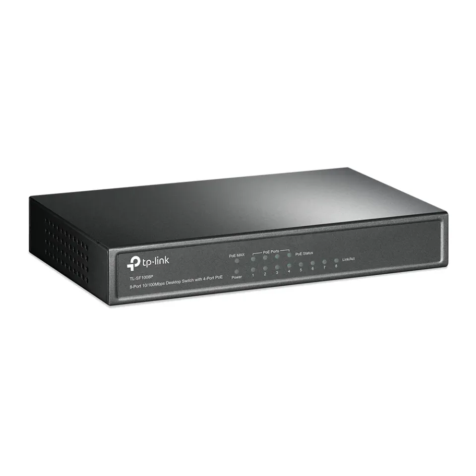 TP-LINK TL-SF1008P 8x LAN/4xPOE 10/100Mbps POE 8port switch