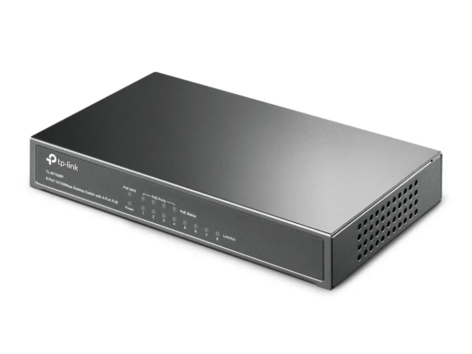 TP-LINK TL-SF1008P 8x LAN/4xPOE 10/100Mbps POE 8port switch