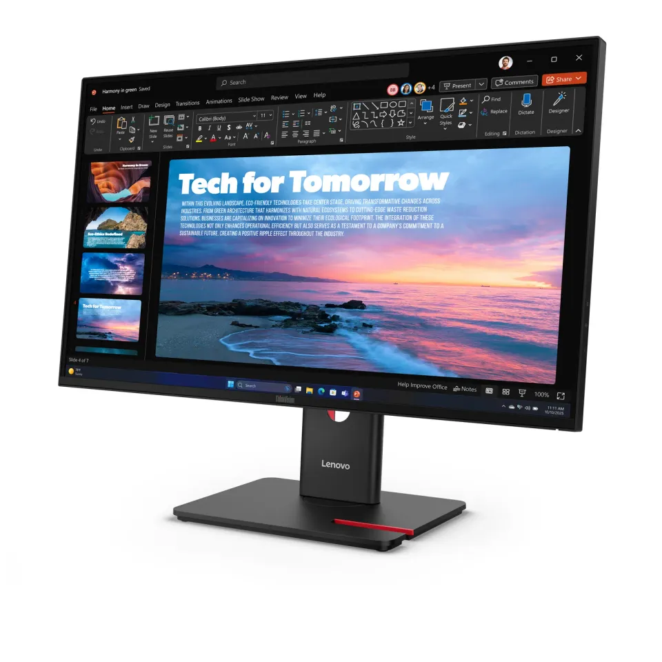 LENOVO LCD 27" ThinkVision T27qd-40, IPS, QHD, 120Hz, 4ms, Černá, 3R warranty