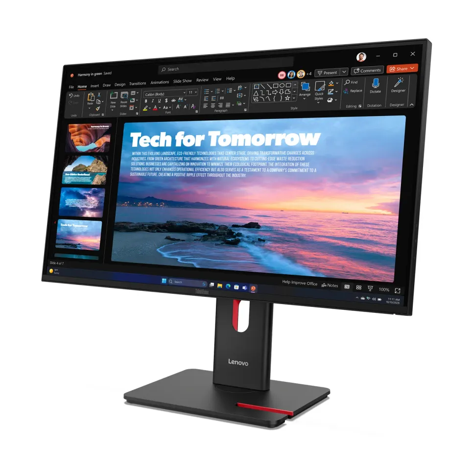 LENOVO LCD 27" ThinkVision T27qd-40, IPS, QHD, 120Hz, 4ms, Černá, 3R warranty