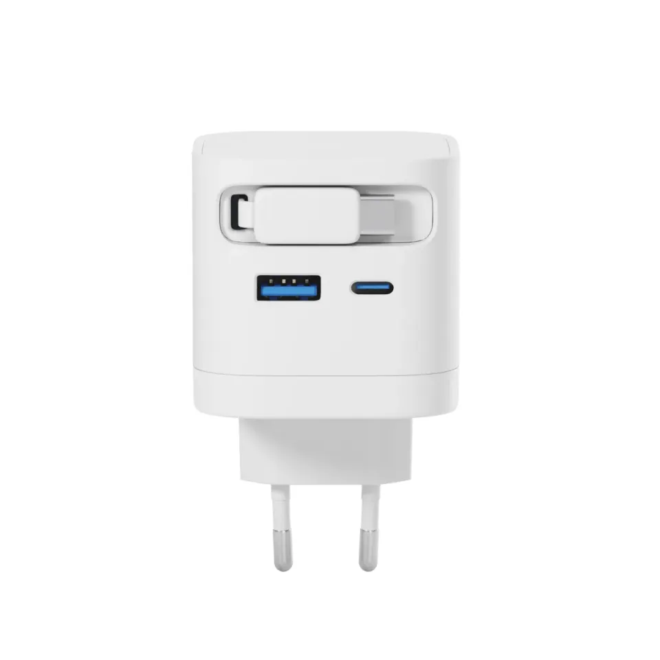 Epico UltraBoost Retractable GaN 65W adaptér EA65c se zabudovaným kabelem