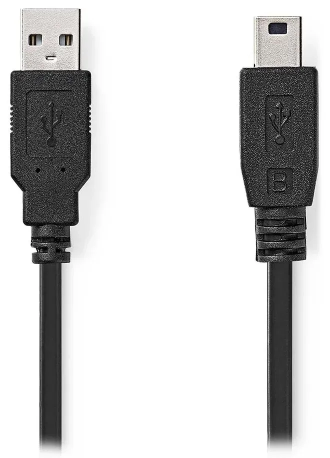 Nedis CCGL60300BK10 - USB Kabel | USB 2.0 | USB-A Zástrčka | USB Mini-B 5 pinů Z