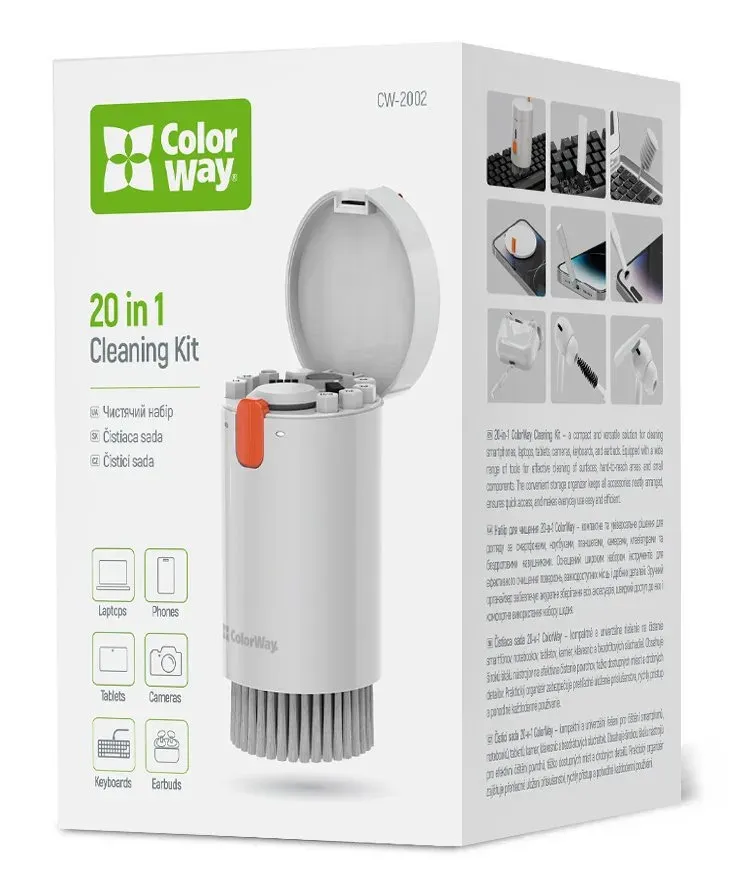 COLORWAY čistící sada 20v1 pro elektroniku včetně pouzdra