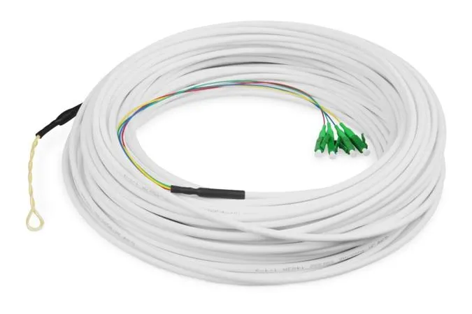 DIGITUS FTTH Drop kabel, Singlemode, 4 vlákna, 4 LC/APC, 50 m