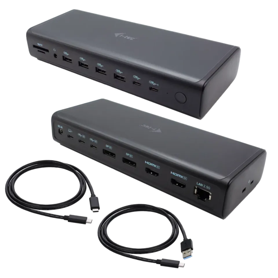 I-tec Universal 6x 4K Display Docking Station, Power Delivery 140W