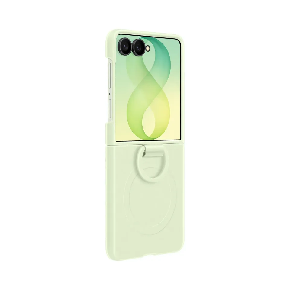 Samsung Silikonový magnetický kryt s držákem na prst pro Galaxy Z Flip8, Mint