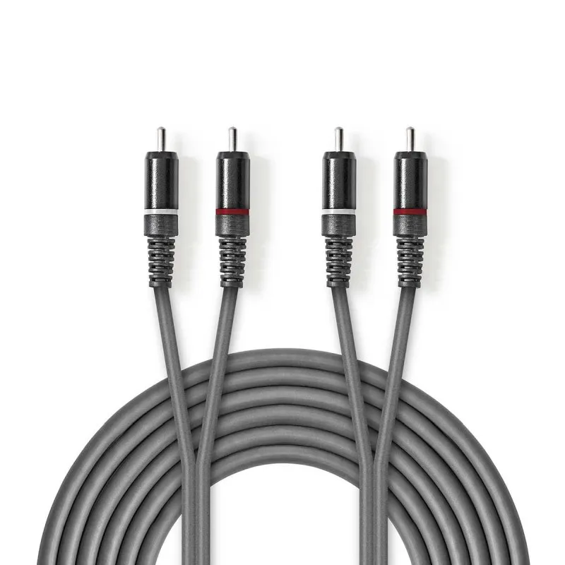 Nedis COTH24200GY30 - Stereofonní Audio Kabel | 2x RCA Zástrčka – 2x RCA Zástrčk