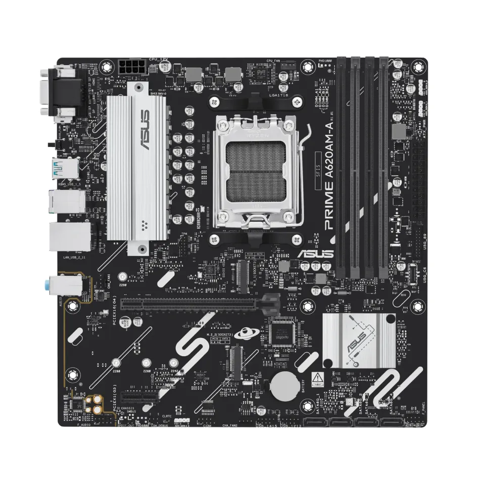 ASUS MB Sc AM5 PRIME A620AM-A-CSM, 4xDDR5, 1xDP, 1xHDMI, 1xVGA, mATX