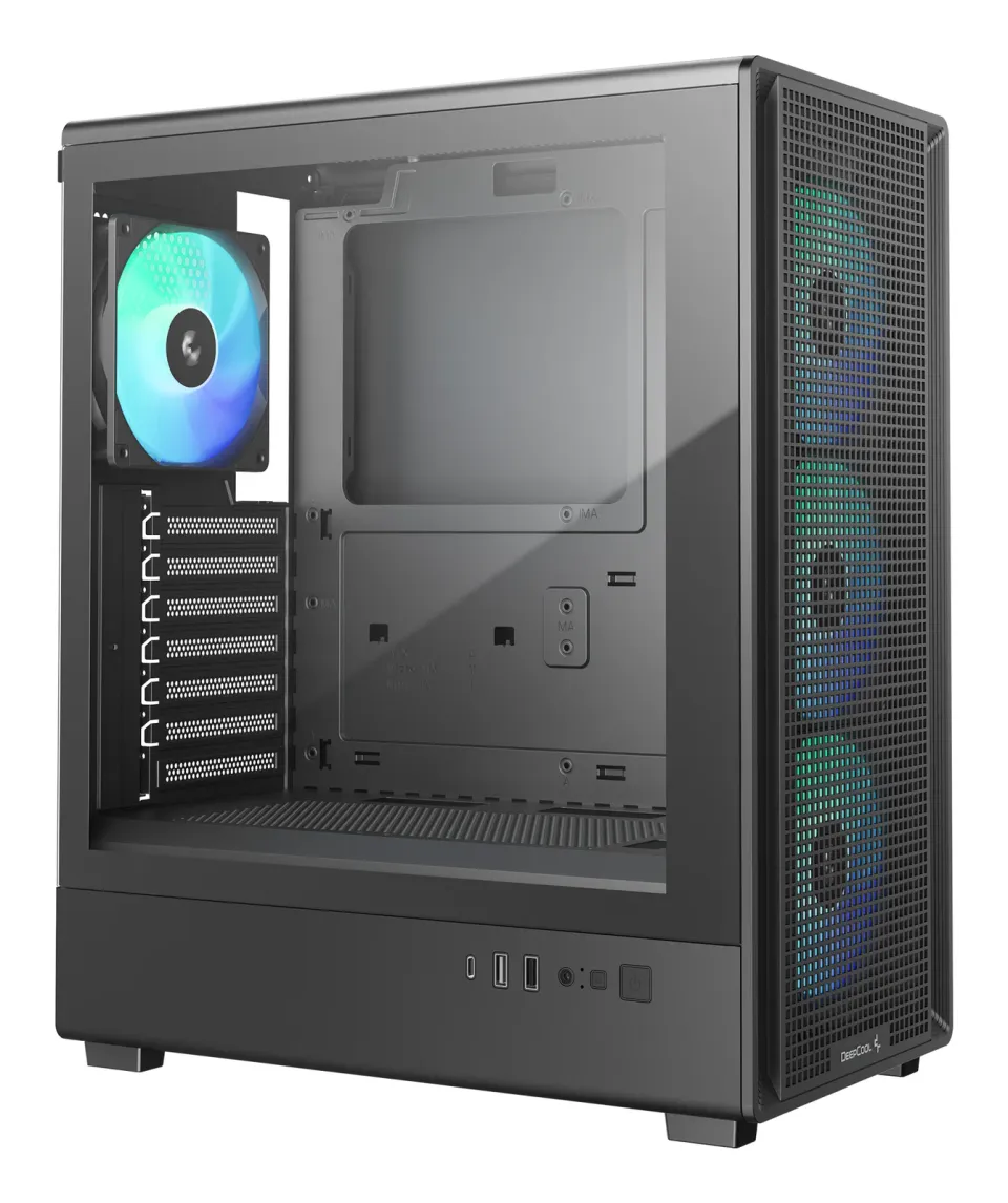 DEEPCOOL Case CG550 4F, ATX, Průhledná bočnice, 4x120mm ARGB, černá