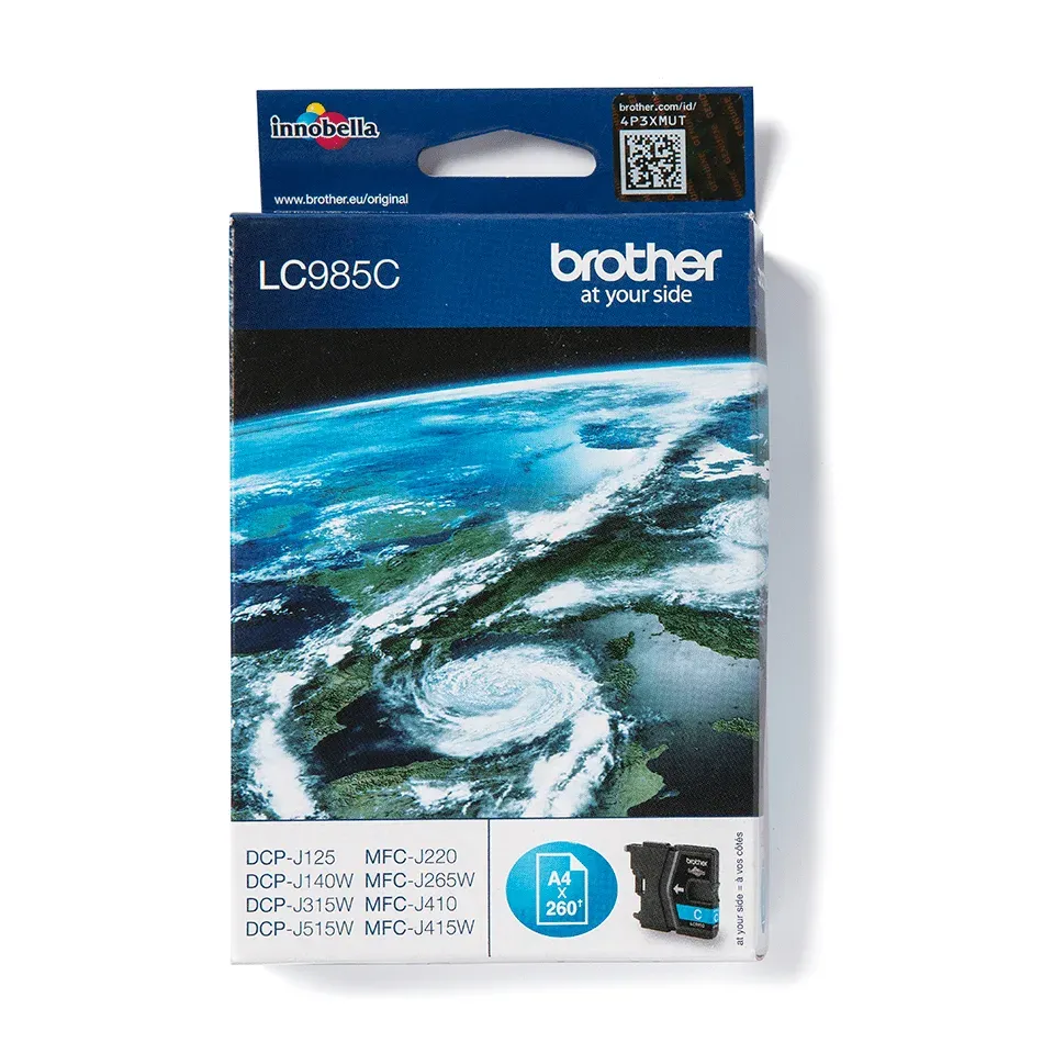 BROTHER LC-985C originální náplň azurová - 260 stran
