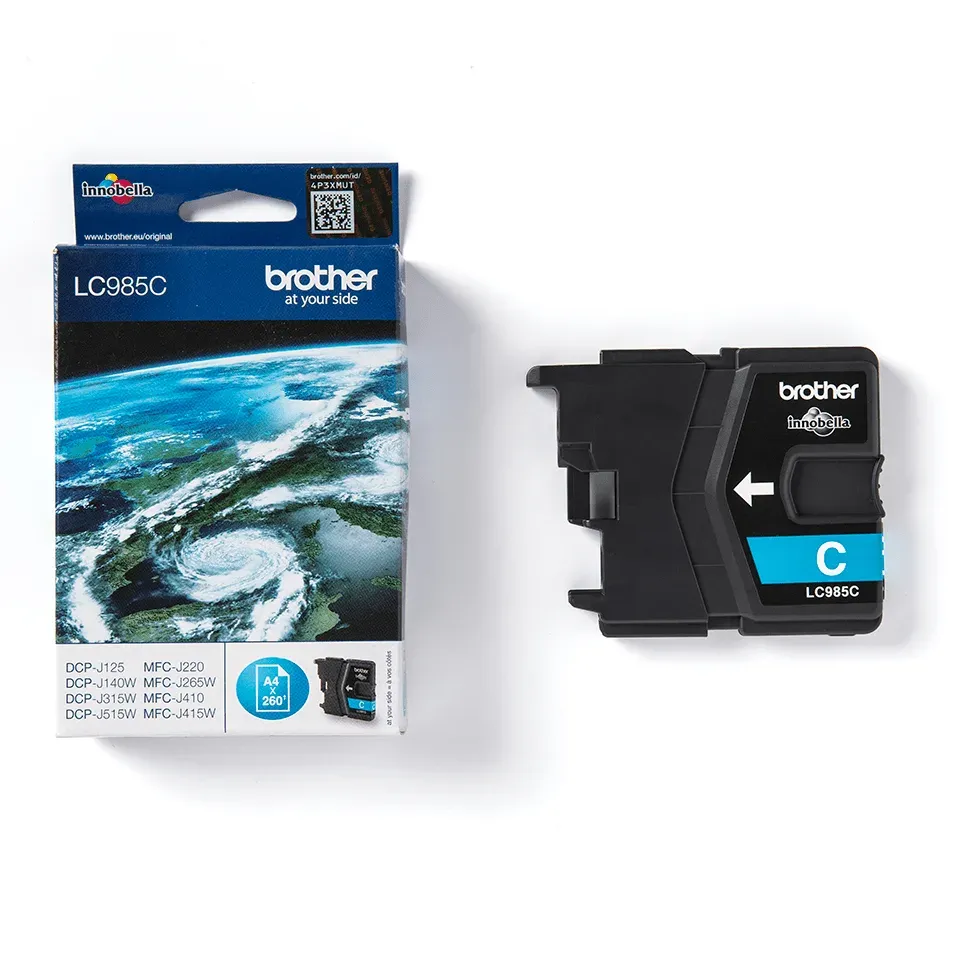BROTHER LC-985C originální náplň azurová - 260 stran