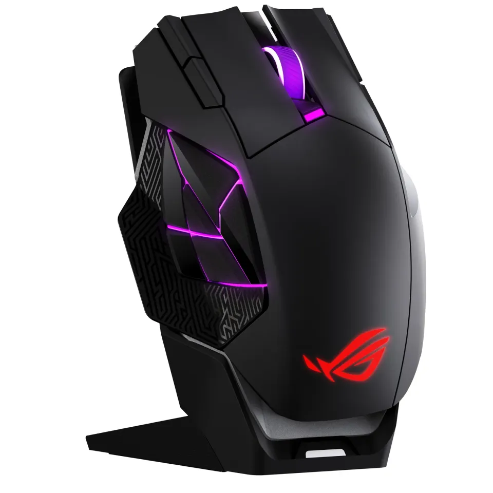 ASUS myš ROG Spatha X 65K, Bezdrátová, až 65 000 DPI, ARGB, černá