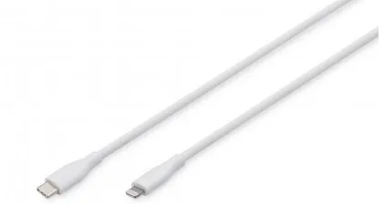 Digitus USB-C Silicone charging cable, USB-A - USB-C 2m, USB 2.0, 60W, black (AK-600110-020-W)