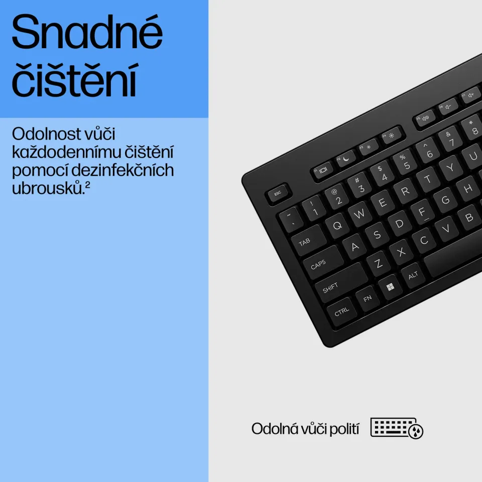 HP 125 G2 Wired USB Keyboard - ruská
