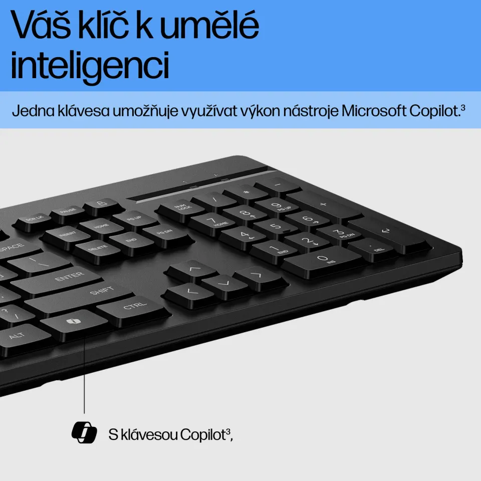HP 125 G2 Wired USB Keyboard - ruská