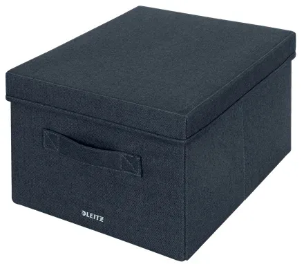 LEITZ Fabric textilní úložný box s víkem M, 2 kusy, 20,3 x 28,5 x 38 cm