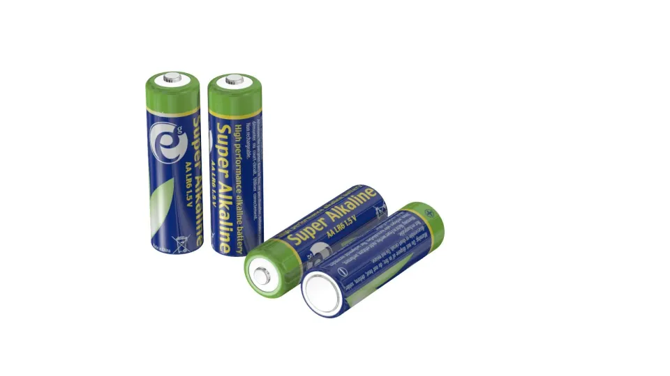 Gembird alkalická baterie AA LR6 1.5V, 4ks