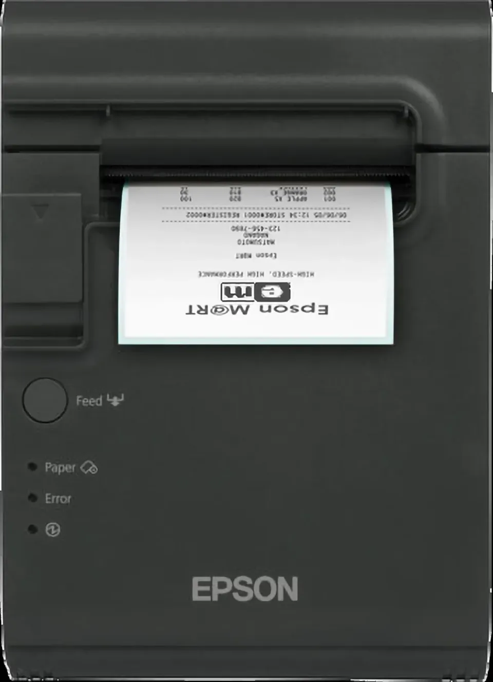 Epson TM-L90 (465) – termální tiskárna štítků a účtenek 38–80 mm, 150 mm/s, řezačka, Ethernet a USB, zdroj, tmavě šedá