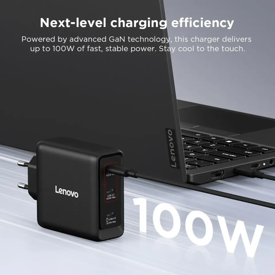 Lenovo Multi-port USB-C 100W GaN Charger