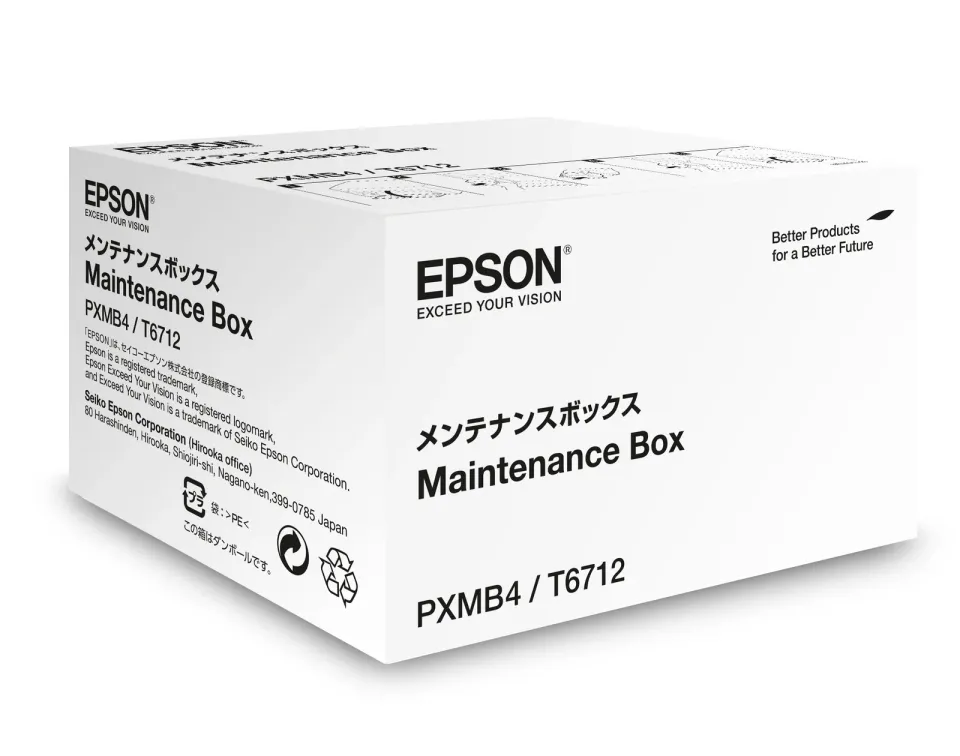 Epson T6712 (C13T671200) – originale Wartungsbox für WorkForce Pro WF-6090, WF-6590, WF-8090, WF-8590 und WF-R8590