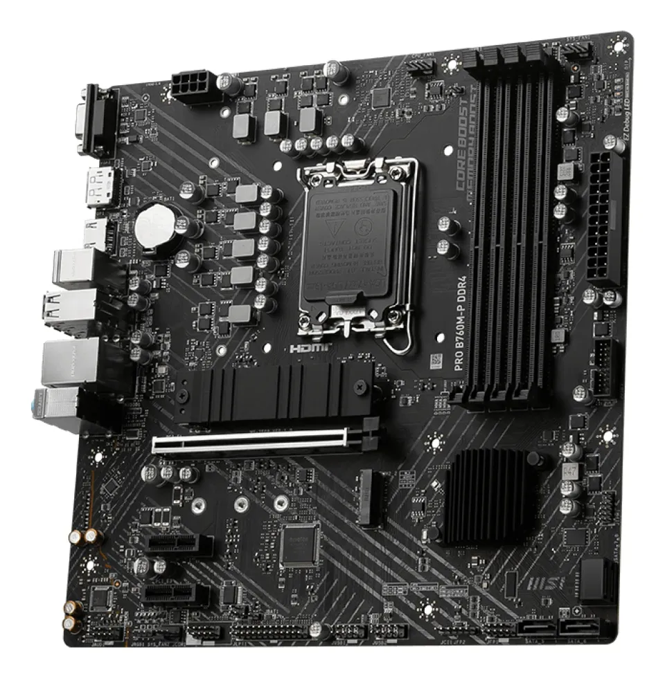 MSI PRO B760M-P DDR4, 1700, Intel B760, 4xDDR4, mATX