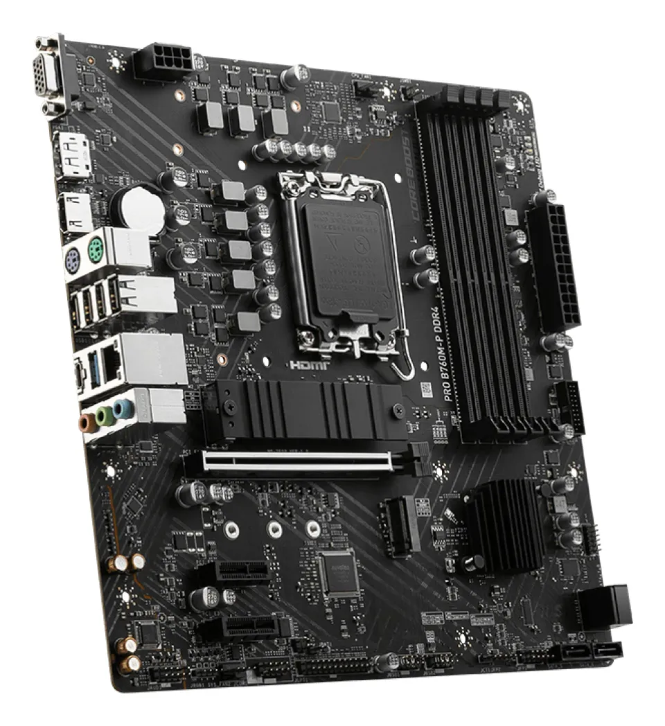 MSI PRO B760M-P DDR4, 1700, Intel B760, 4xDDR4, mATX