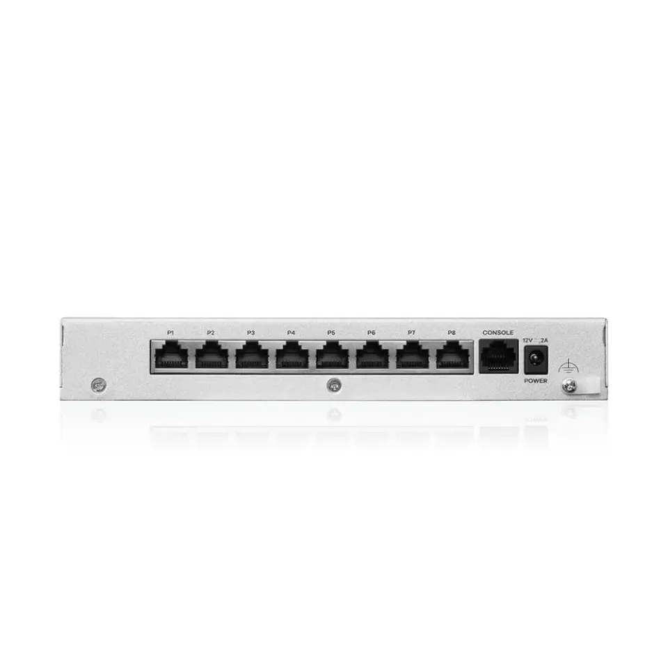 Zyxel USG FLEX 100H Series, 8 Gigabit user-definable ports, 1*USB with 1 YR Gold Security Pack