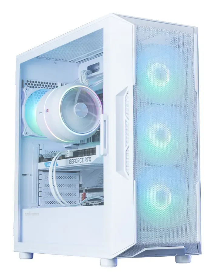 Zalman skříň i3 Neo ARGB V2 White / ATX / 4x120mm ARGB Fan / 2xUSB 3.0 / bílá