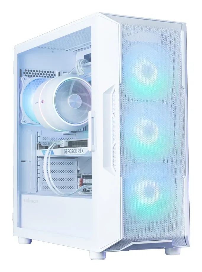 Zalman skříň i3 Neo ARGB V2 White / ATX / 4x120mm ARGB Fan / 2xUSB 3.0 / bílá