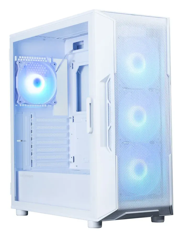 Zalman skříň i3 Neo ARGB V2 White / ATX / 4x120mm ARGB Fan / 2xUSB 3.0 / bílá