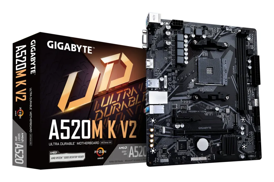 Gigabyte MB Sc AM4 A520M K V2, AMD A520M, 2xDDR4, 1xHDMI, 1xVGA