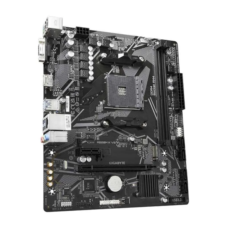 Gigabyte MB Sc AM4 A520M K V2, AMD A520M, 2xDDR4, 1xHDMI, 1xVGA