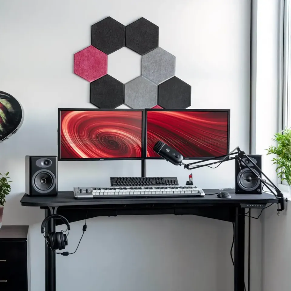 AROZZI Headset Hanger Black/ držák headsetu pod herní stůl/ černý