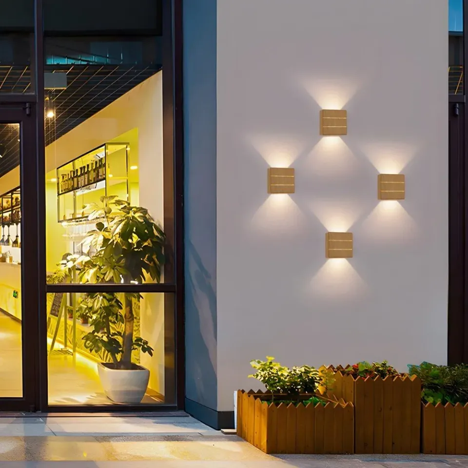 IMMAX LUXLINE venkovní LED nástěnné osvětlení, 6W, 3000K, 240V, IP54, dubové dřevo