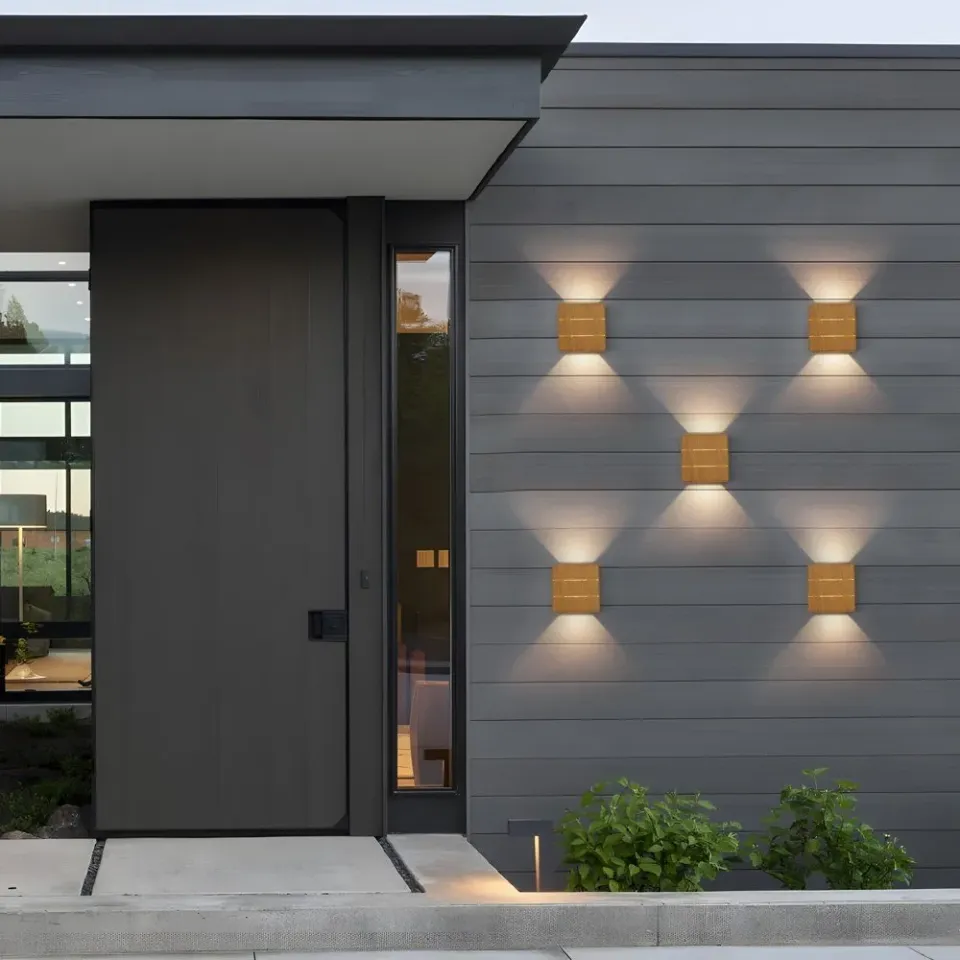 IMMAX LUXLINE venkovní LED nástěnné osvětlení, 6W, 3000K, 240V, IP54, dubové dřevo