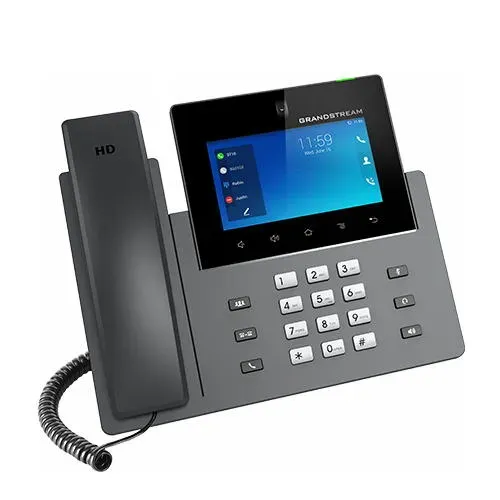 Grandstream GXV3450 SIP video telefon, 5"IPS bar.dot.displ., 16 SIP účty, Android11, WiFi, BT, PoE+