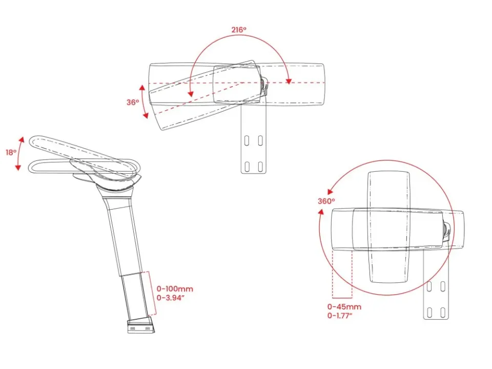 AROZZI Infinity Armrest/ ergonomické náhradní područky pro herní a kancelářské židle