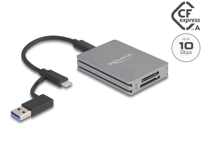 Delock USB Type-C čtečka karet pro paměťové karty SD a CFexpress typu A