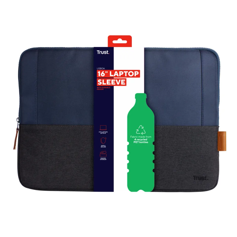 TRUST LISBOA 16" LAPTOP SLEEVE