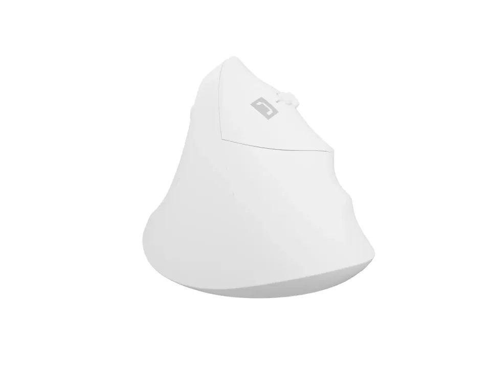 Bezdrátová myš Natec CRAKE 2/Kancelářská/Optická/2 400 DPI/USB+BT/Bílá/Vertikální/Optická/Pro pravák