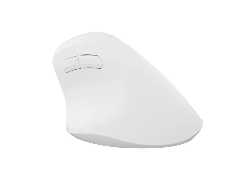 Bezdrátová myš Natec CRAKE 2/Kancelářská/Optická/2 400 DPI/USB+BT/Bílá/Vertikální/Optická/Pro pravák