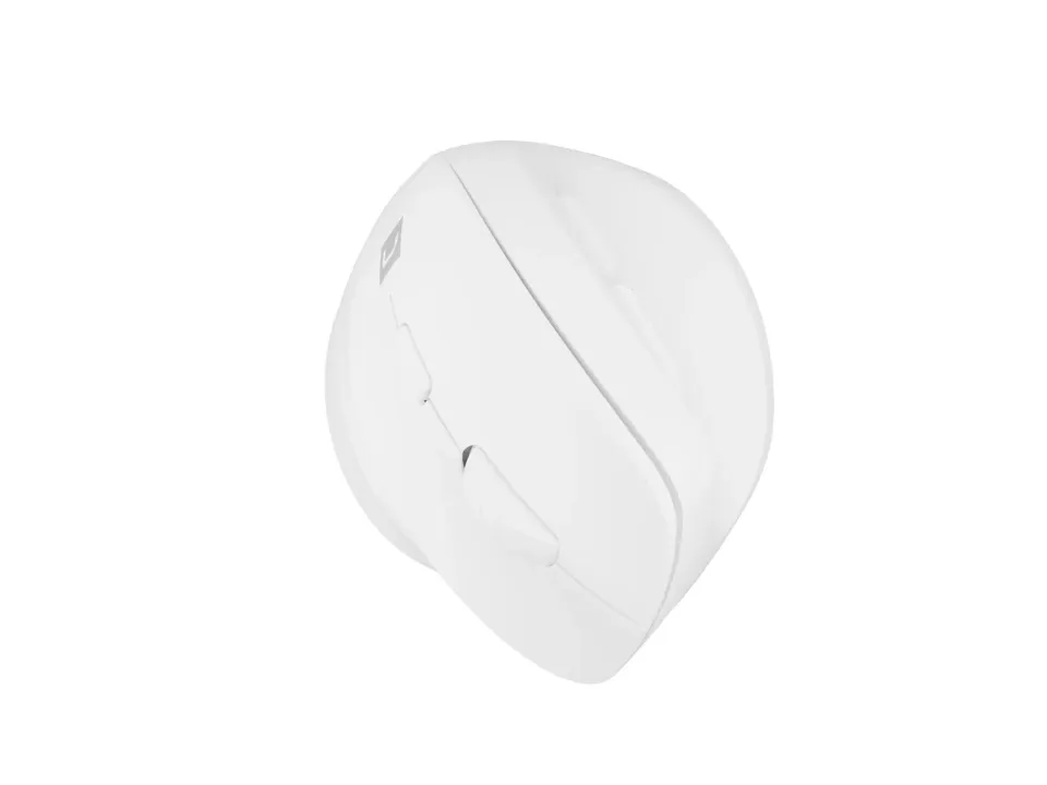 Bezdrátová myš Natec CRAKE 2/Kancelářská/Optická/2 400 DPI/USB+BT/Bílá/Vertikální/Optická/Pro pravák