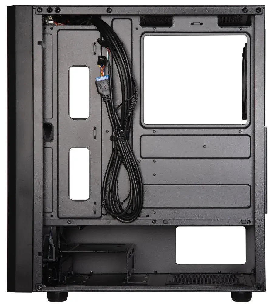 BitFenix skříň Apollo / ATX / 4x 120mm FRGB fan / 3x USB 3.0 / USB 2.0 / tvrzené sklo / černá