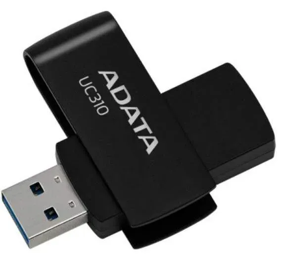 ADATA Flash Disk 128GB UC310, USB 3.2 , černá