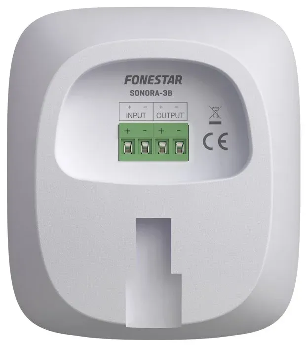 Fonestar Nástěnný reproduktor 12 W/8ohm 3" PP woofer, IP66, UV ABS, nast držák, 97×110×107 mm, bílý