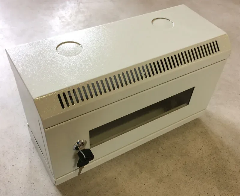 10" rack jednodílný 4U/140 DATACOM Šedý Skl.dv.